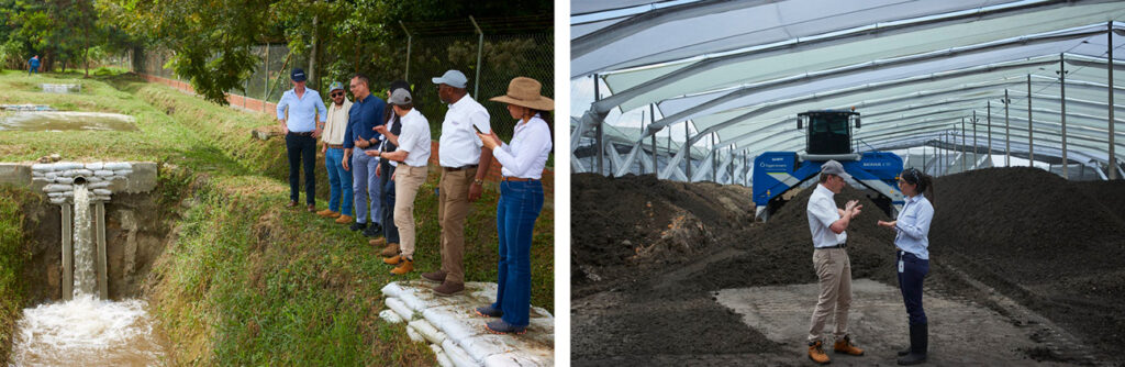 Ragus supply chain partners reviewing irrigation and agricultural production systems.